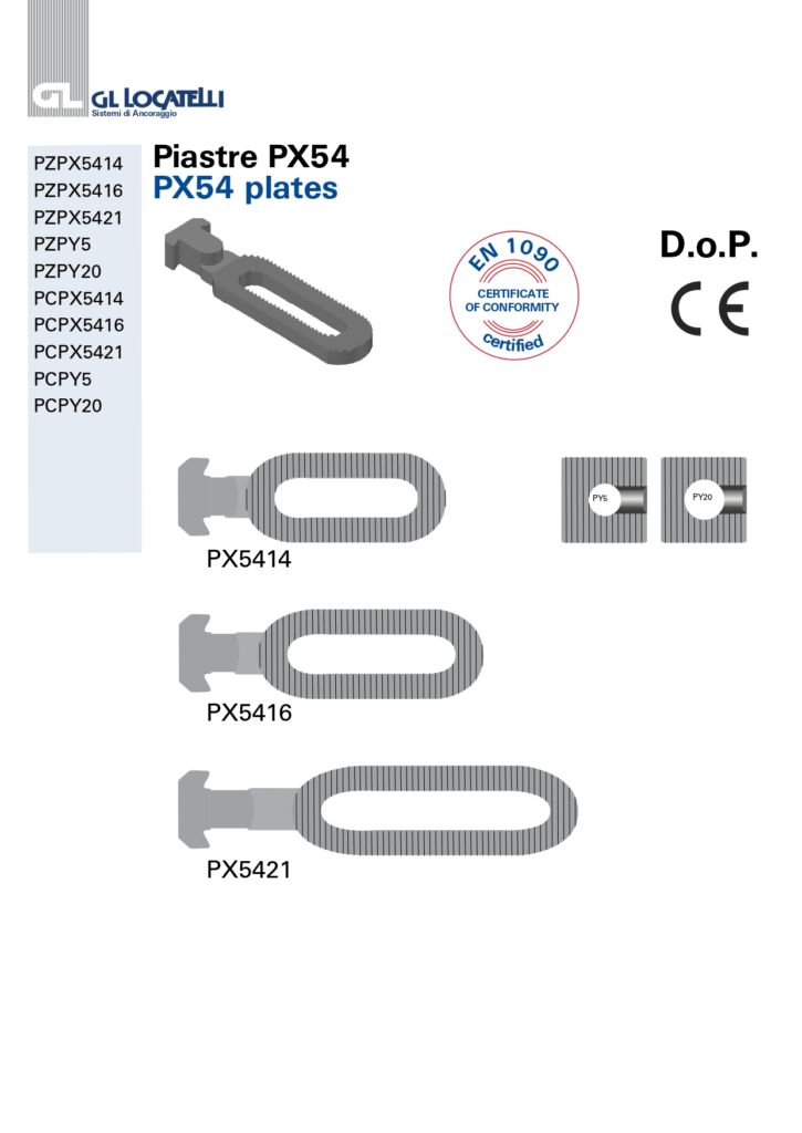 PX54 PLATES